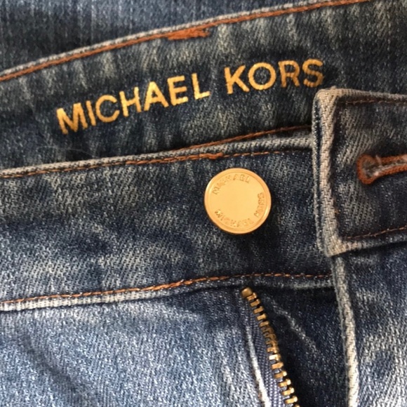 Michael Kors Women’s Size 6 Gold Studded Skinny Jeans Gently Used Like New! - Picture 4 of 5